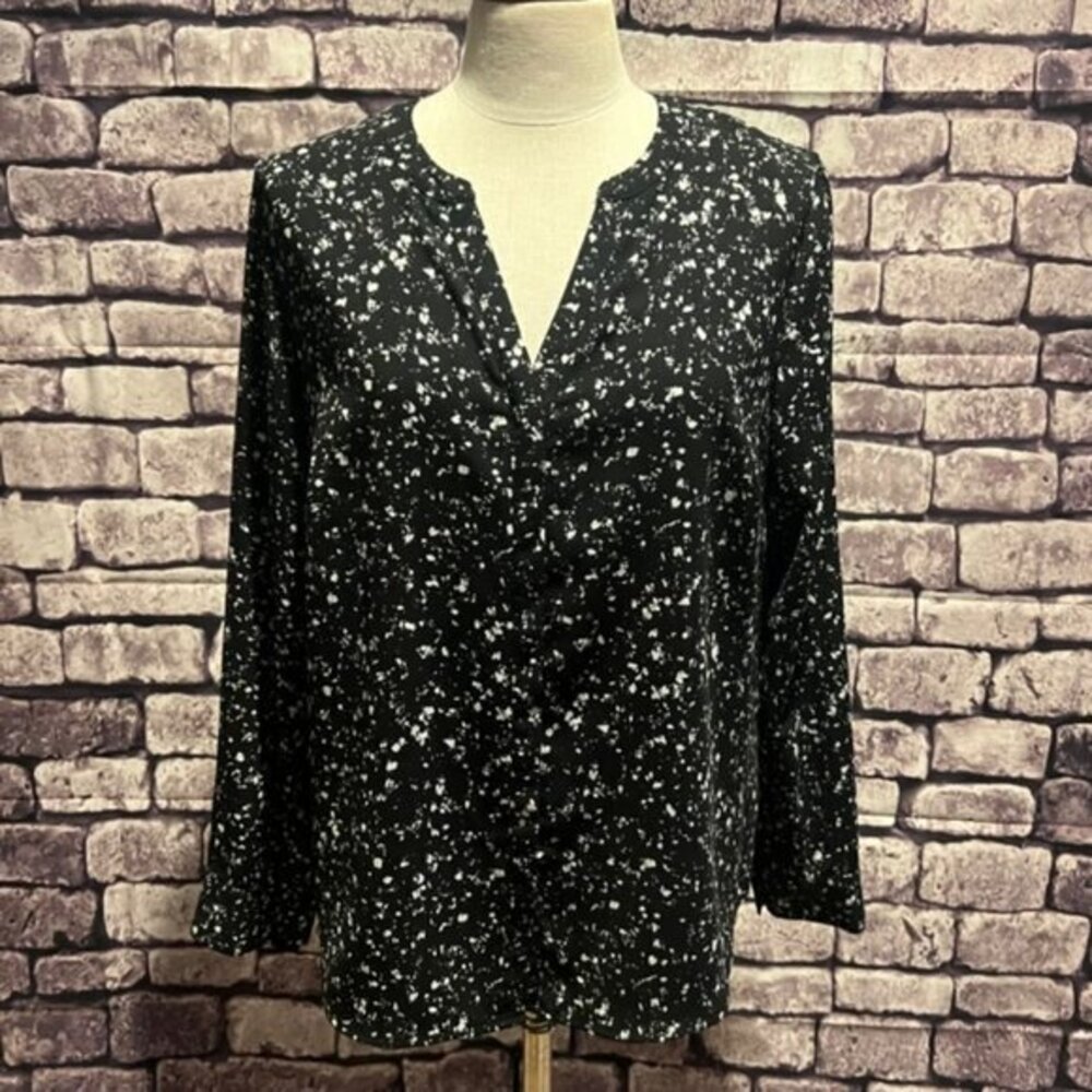 Apt 9 Black & White Blouse Size Large